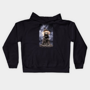 The Tower Tarot Card Kids Hoodie